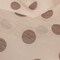 1 Yard Lightweight Nude Cocoa Polka Dot Linen Silk Organza Fabric, 53 Inches Width